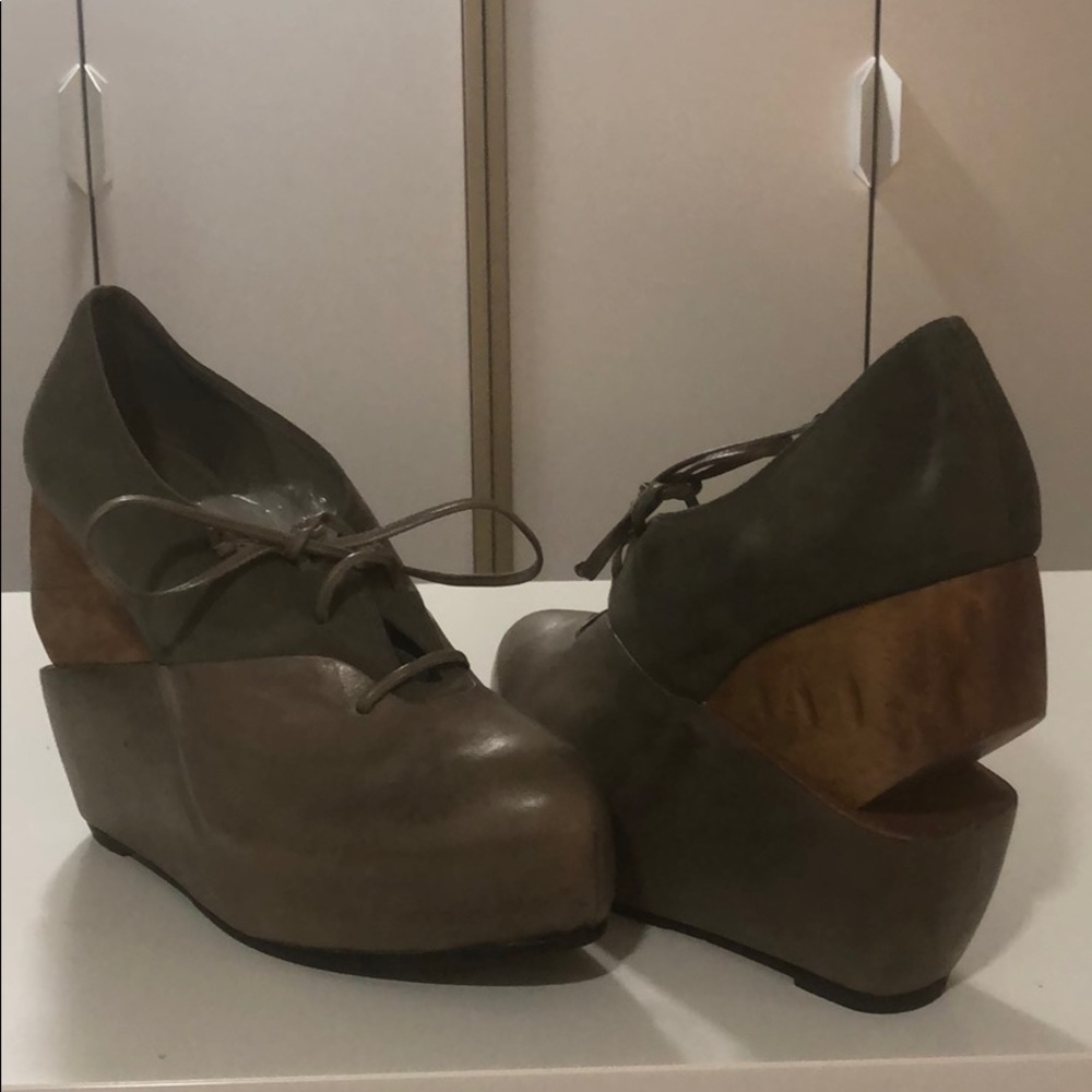 Barely Used All Saints Unique Platform Shoes - image 2